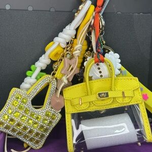 👉 Yellow Mini Clear Bag Charm Set | Exact Set Shown